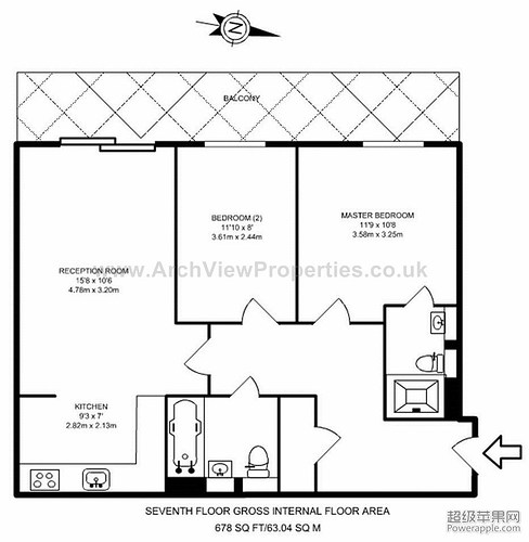 Maxwell Properties - For Sale, Buy - 2 bed in Wharfside Point - Canary Wharf, E14 (10).jpg