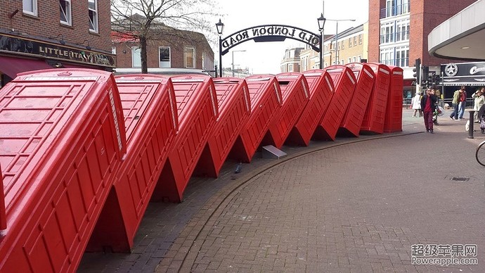 Kingston falling phone box.jpg