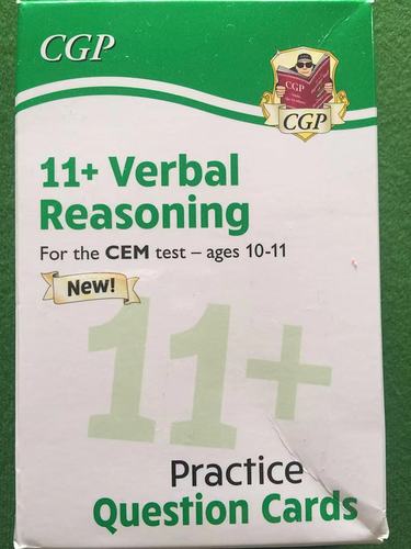 CGP 11+ Verbal Reasoning Practice Question Cards
