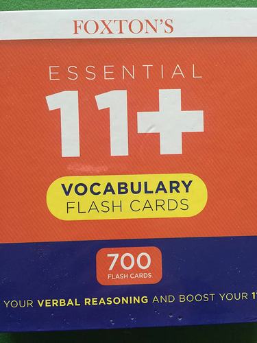 11+ flash card 700