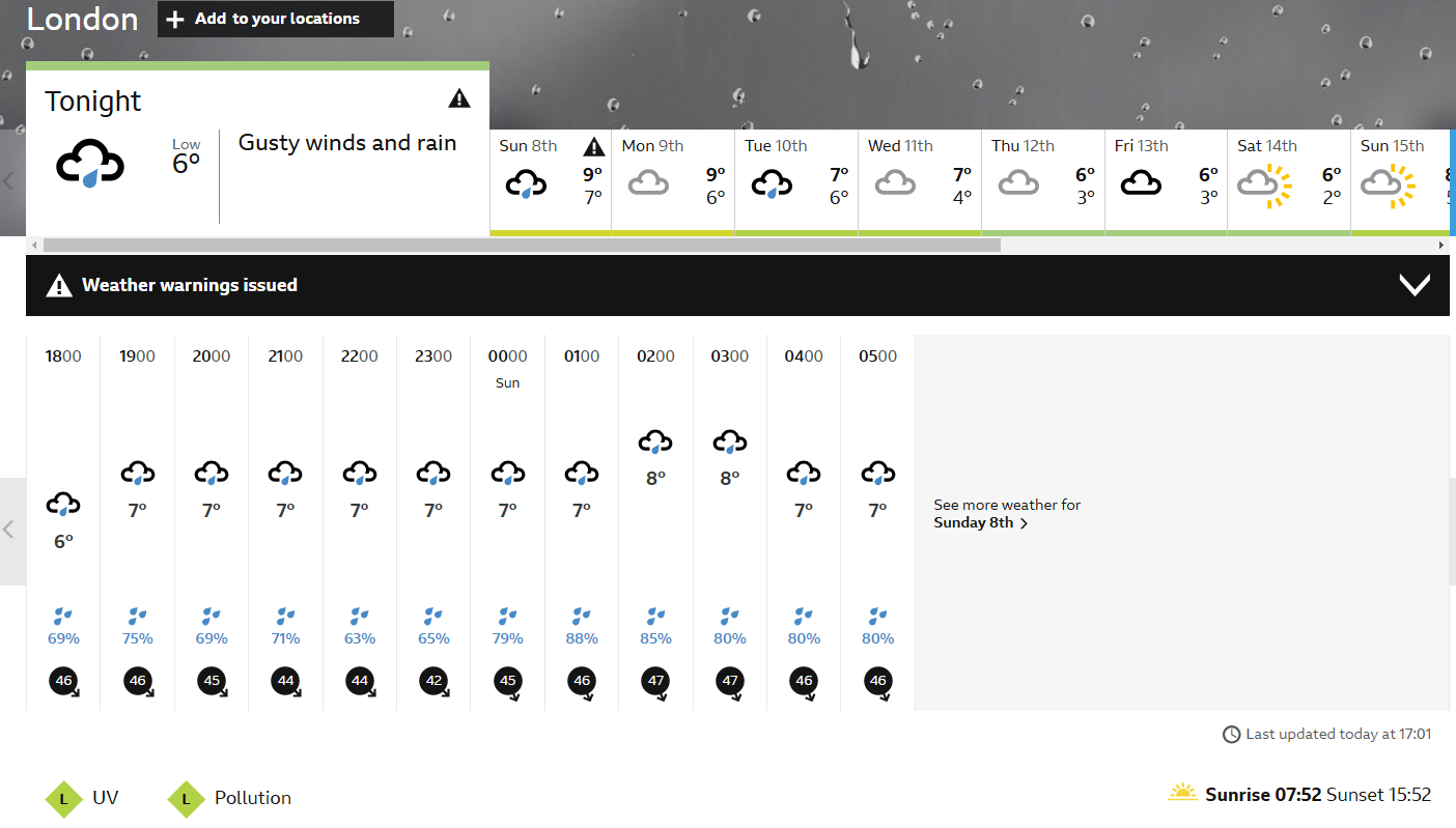 bbc weather knowledge